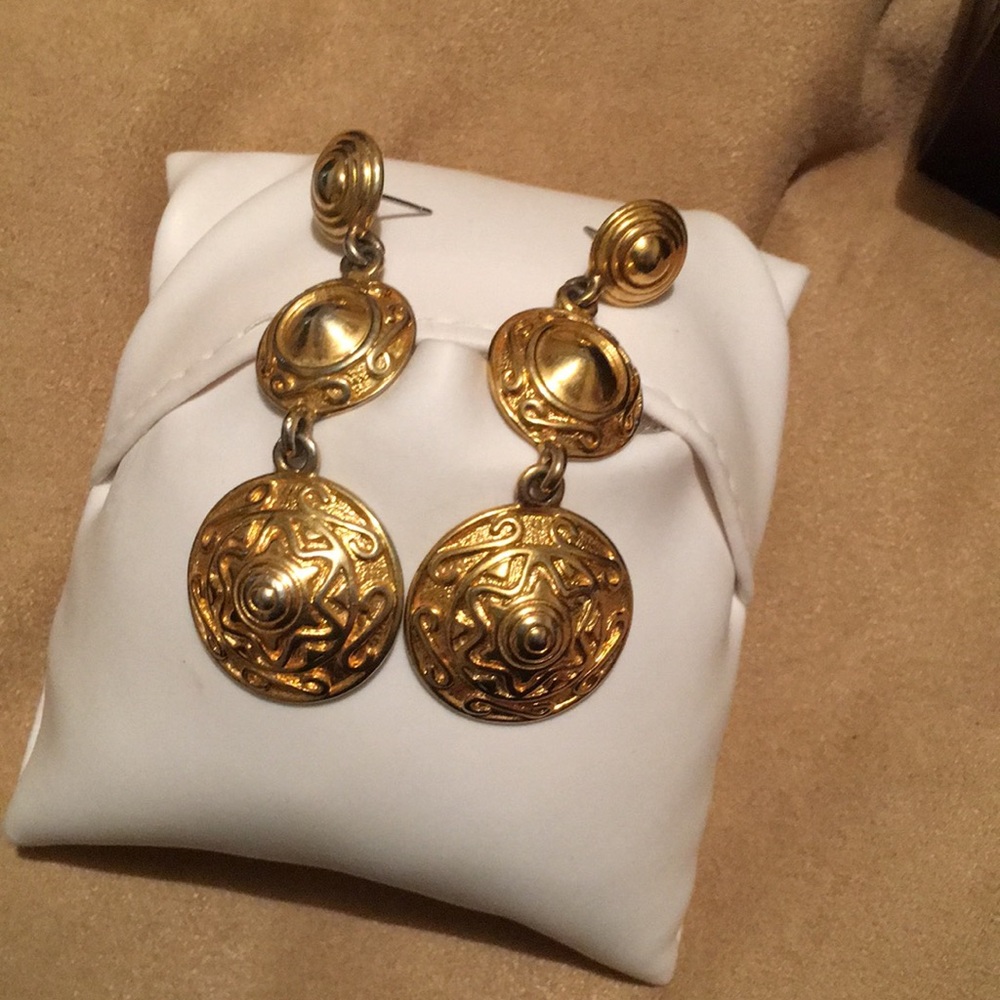 Fantasy gold earrings